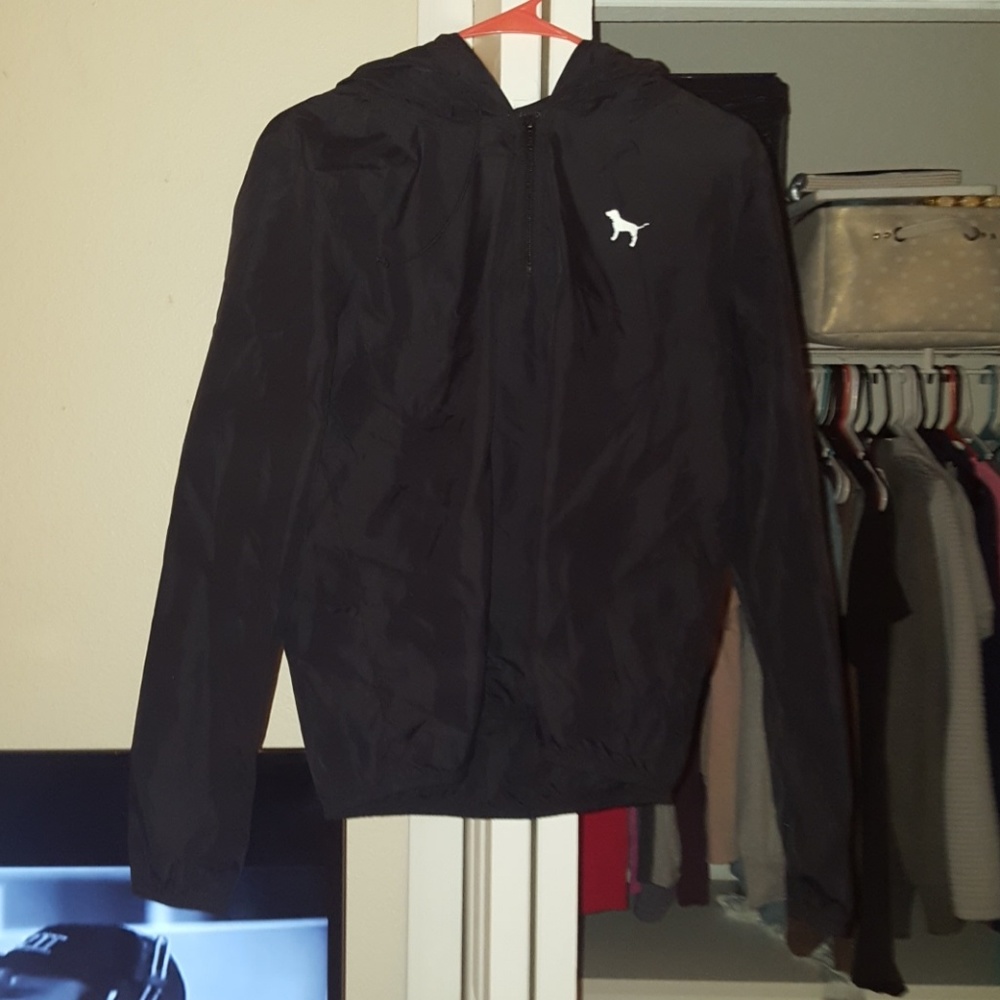 Victoria secret PINK black windbreaker